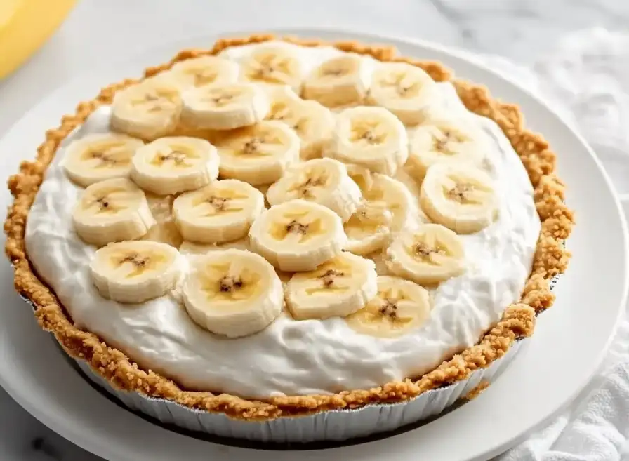 No-Bake Banana Pudding Cream Pie 🍌