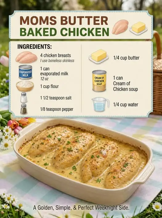 Moms Butter Baked Chicken
