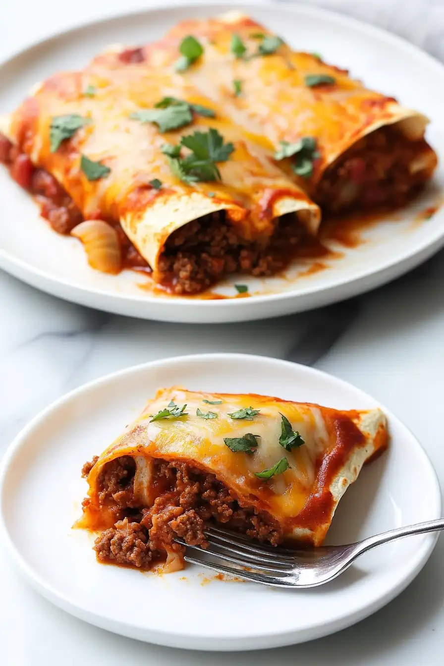 Ground Beef Enchiladas