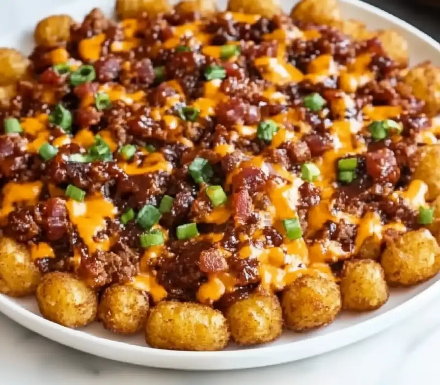 Loaded Cowboy BBQ Tater Tot Nachos