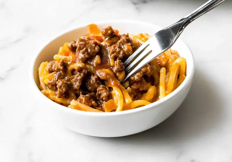 One Pot Beef Taco Pasta