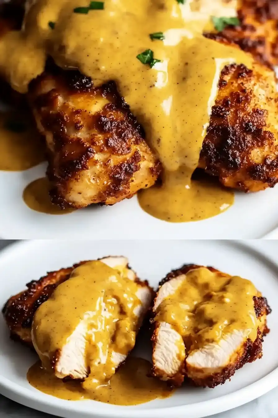 Pretzel Chicken with Mustard-Cheddar Sauce: An Amazing Ultimate Recipe