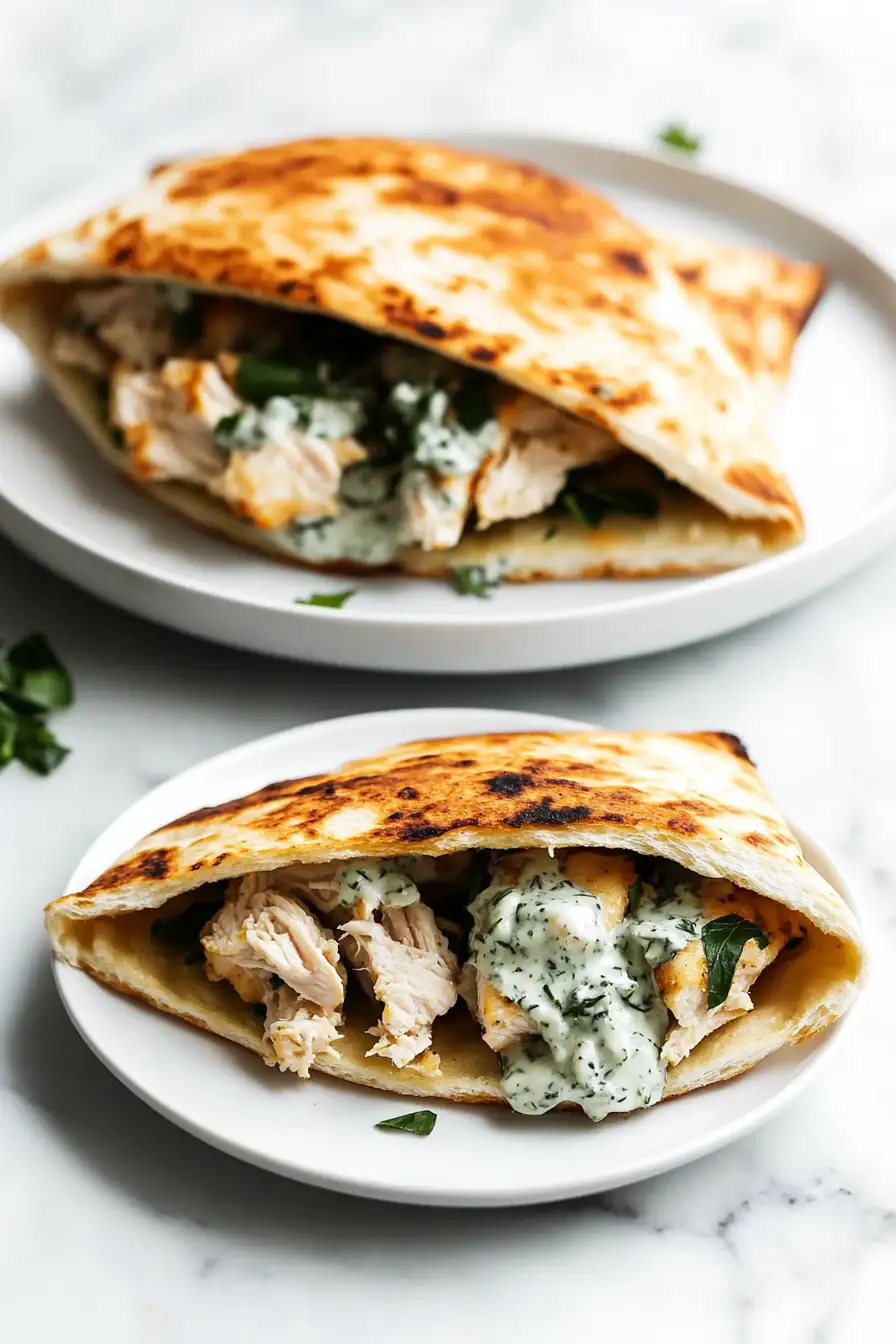 Sheet Pan Chicken Pitas with Herby Ranch