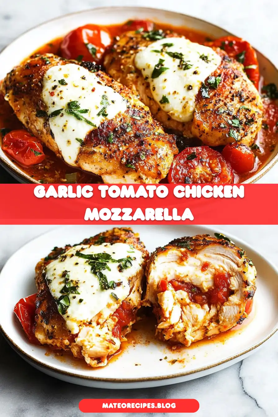 Garlic Tomato Chicken with Mozzarella