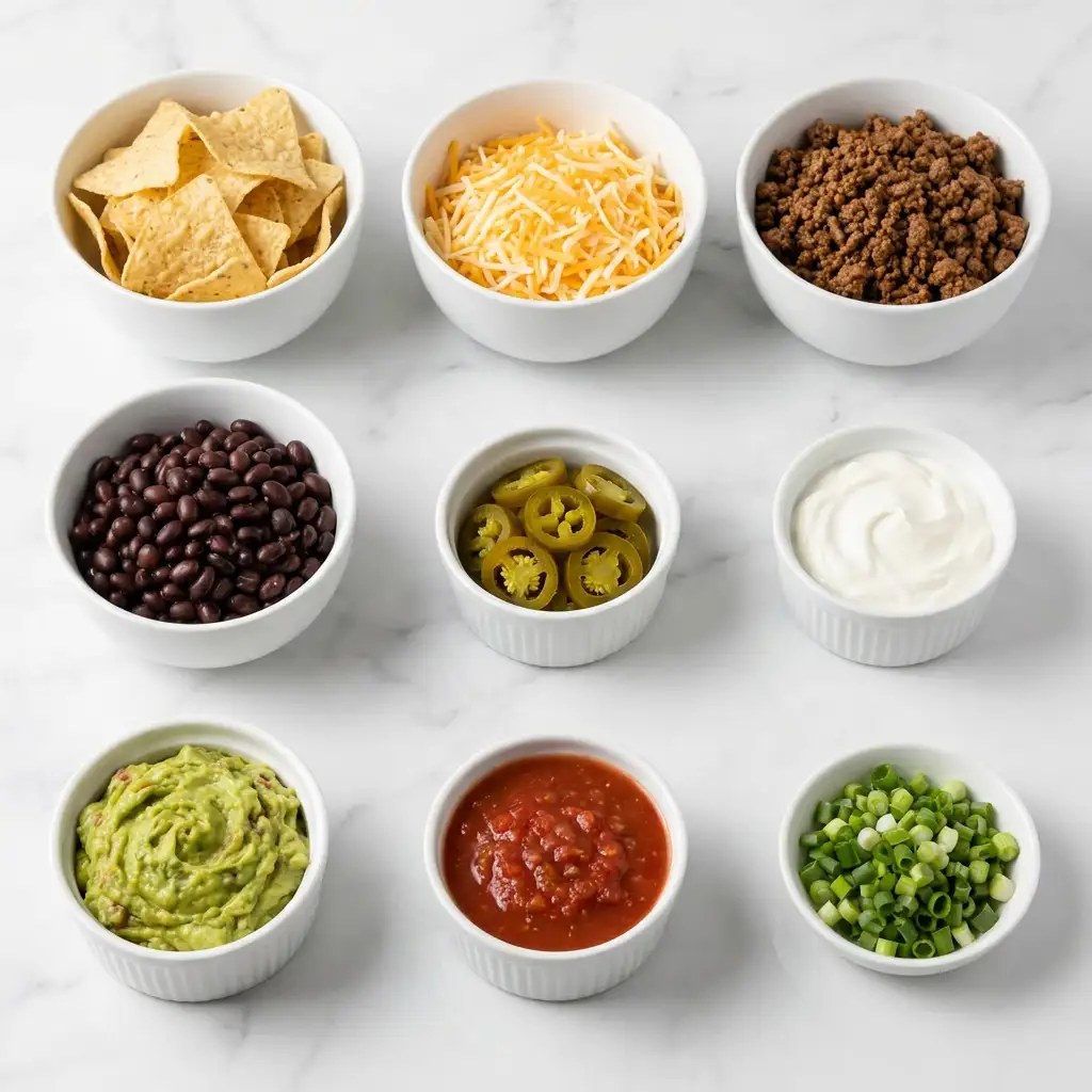 Ingredients for Bundt Pan Nachos