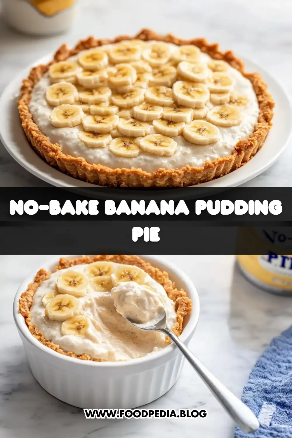 No-Bake Banana Pudding Pie
