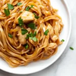 Sticky Garlic Chicken Noodles Recipe