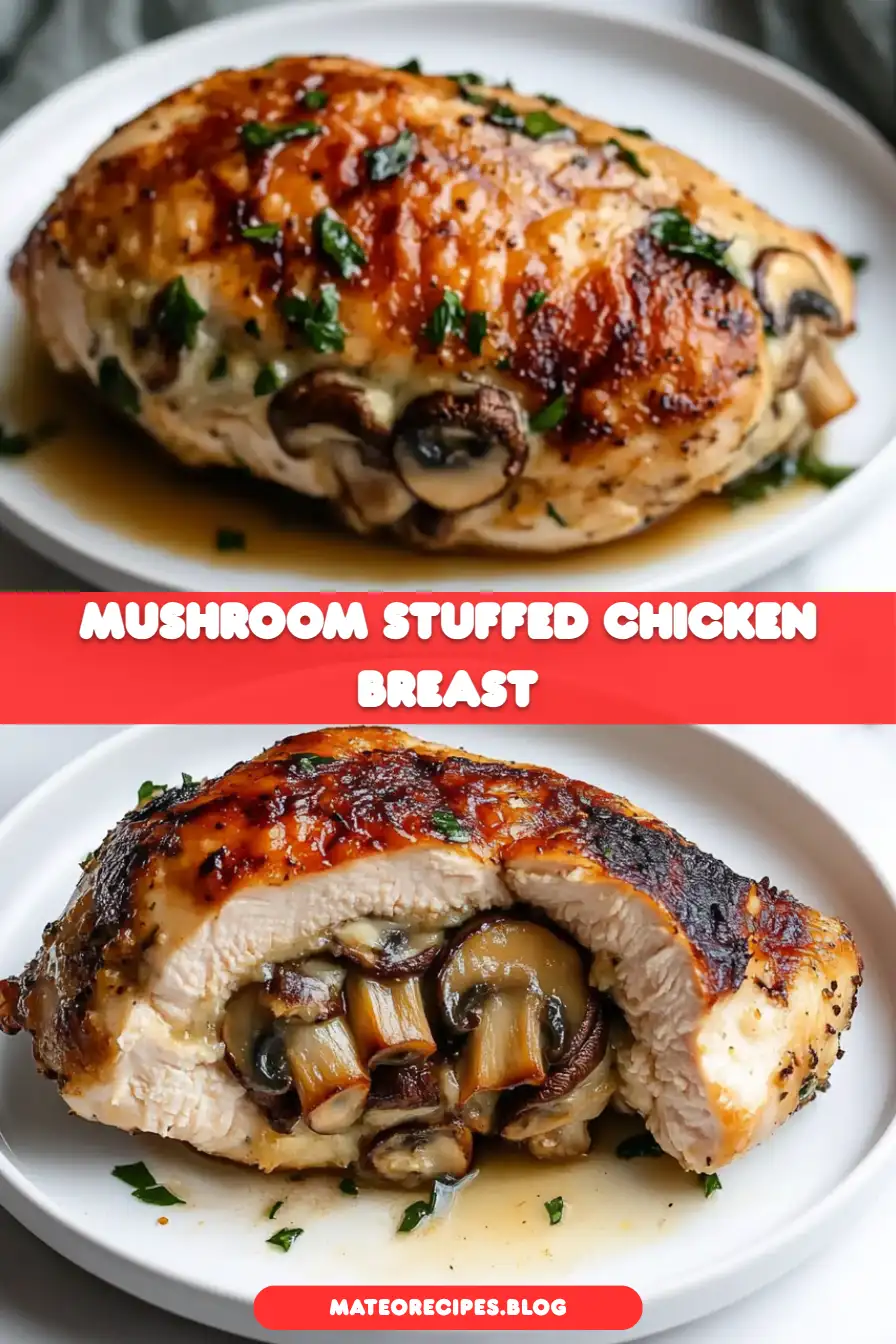 Mushroom Stuffed Chicken Breast - Quick and Easy