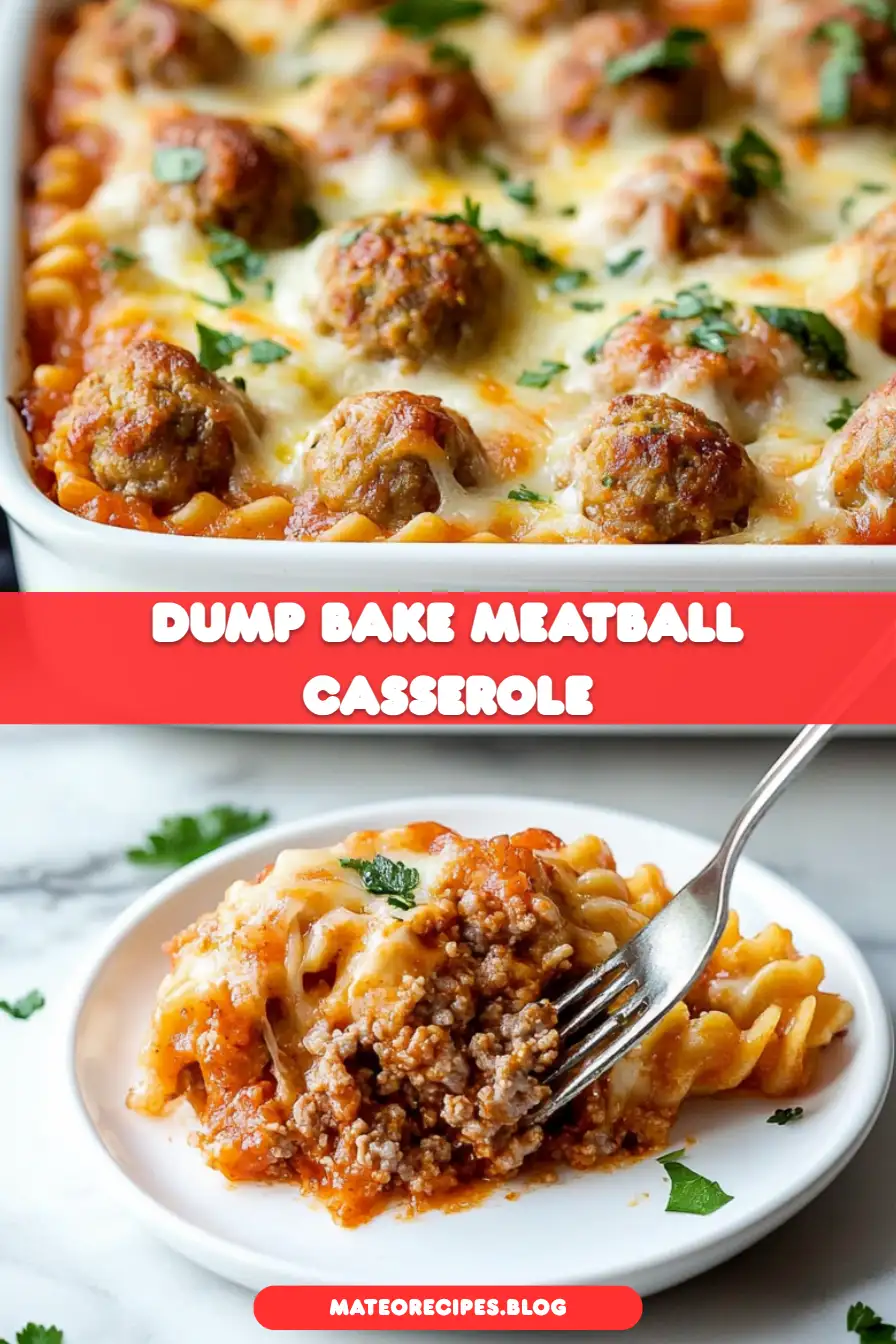 Dump and Bake Meatball Casserole