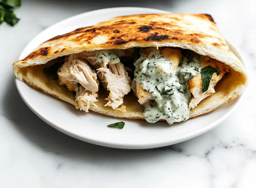 Sheet Pan Chicken Pitas with Herby Ranch