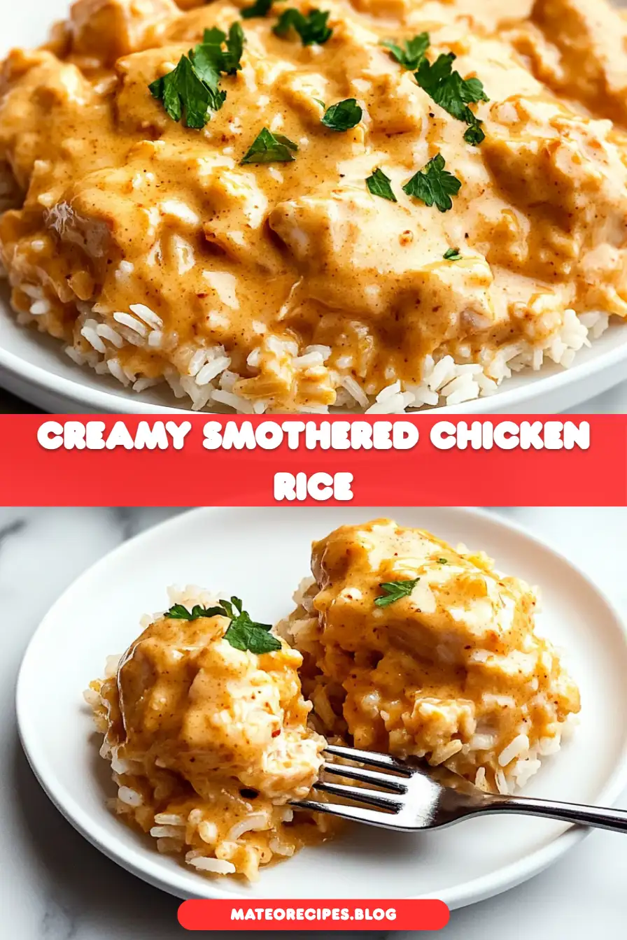 Creamy Smothered Chicken and Rice