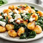 Crispy Gnocchi With Spinach And Feta