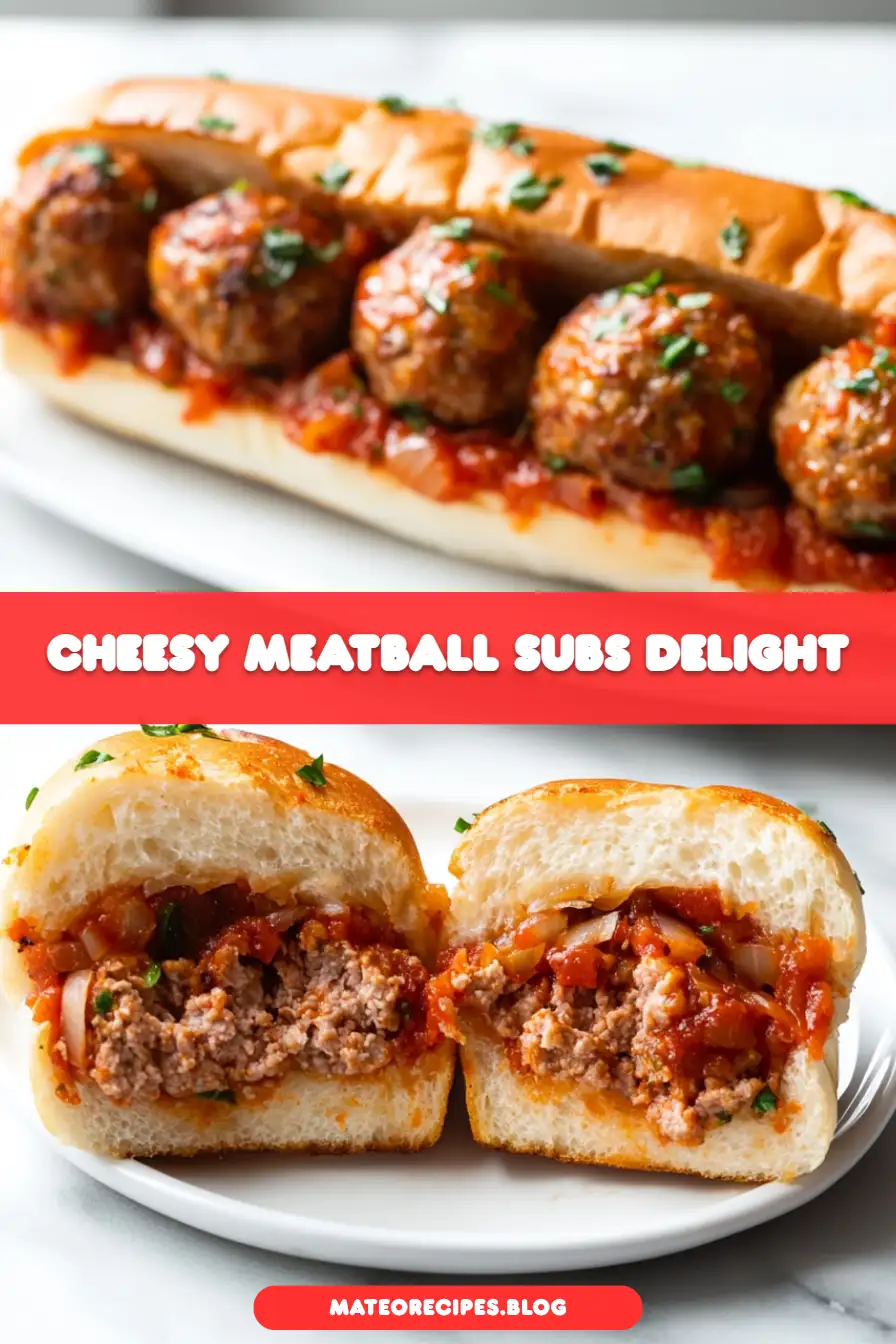 Easy Cheesy Meatball Subs Recipe