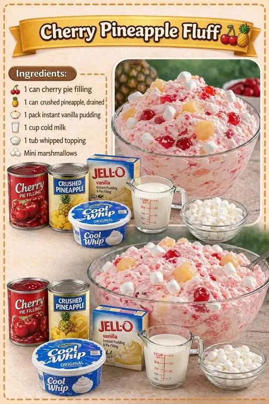 Cherry Pineapple Fluff 🍒🍍