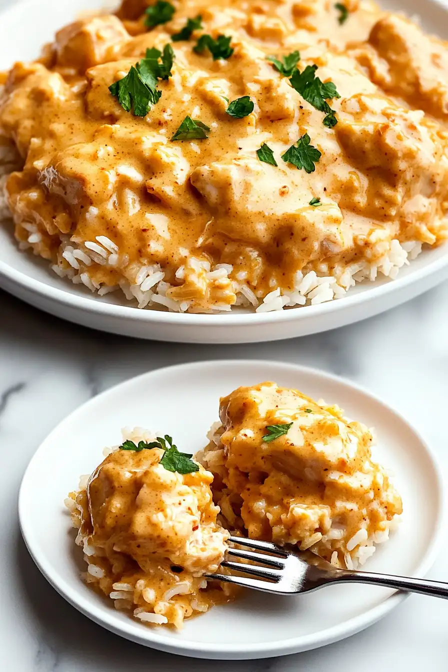 Creamy Smothered Chicken and Rice