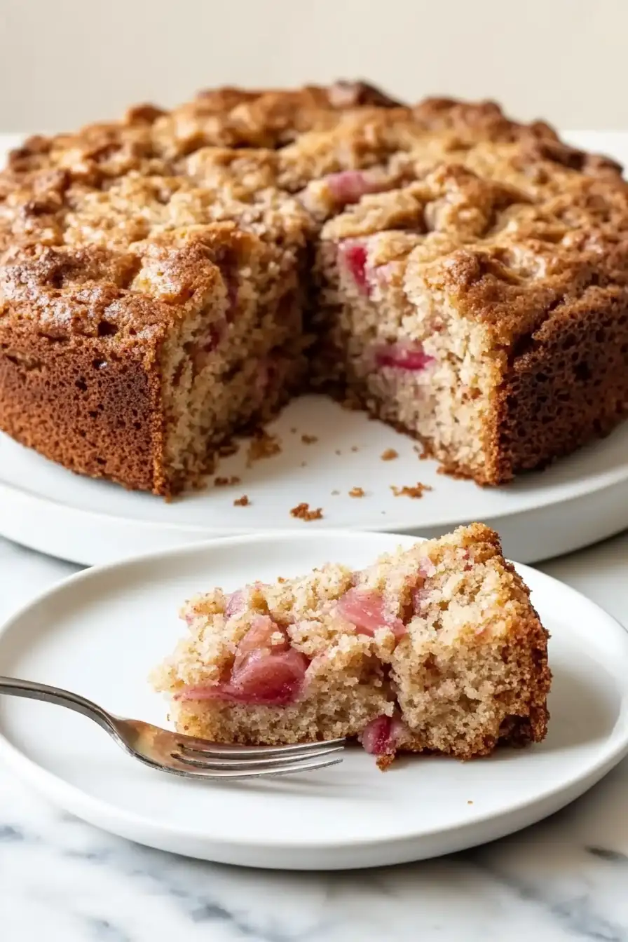 Rhubarb Coffee Cake