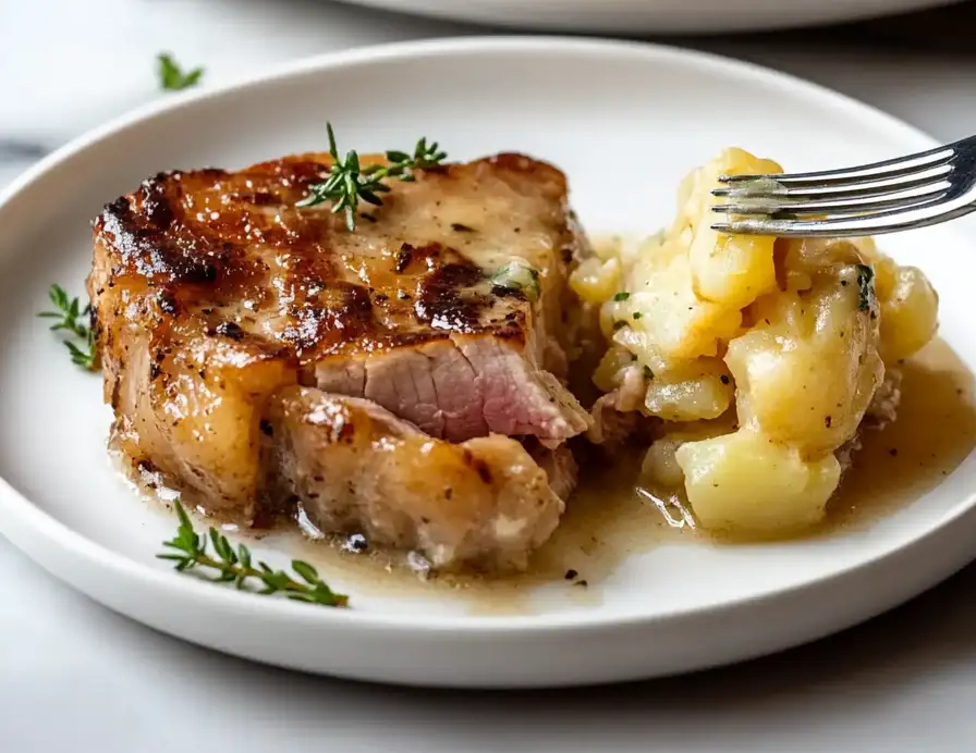 Classic Pork Chops and Scalloped Potatoes