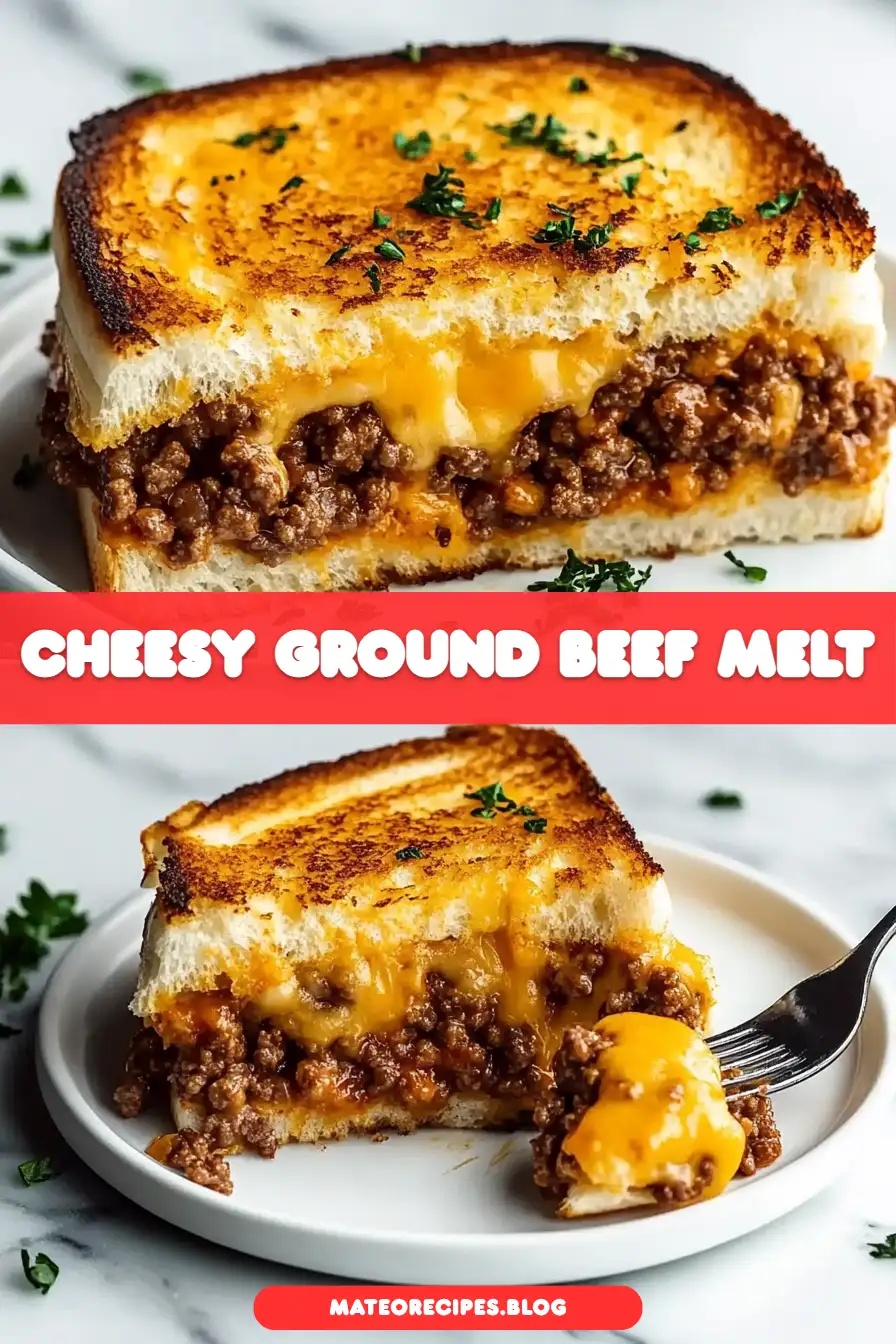 Ultimate Cheesy Ground Beef Melt