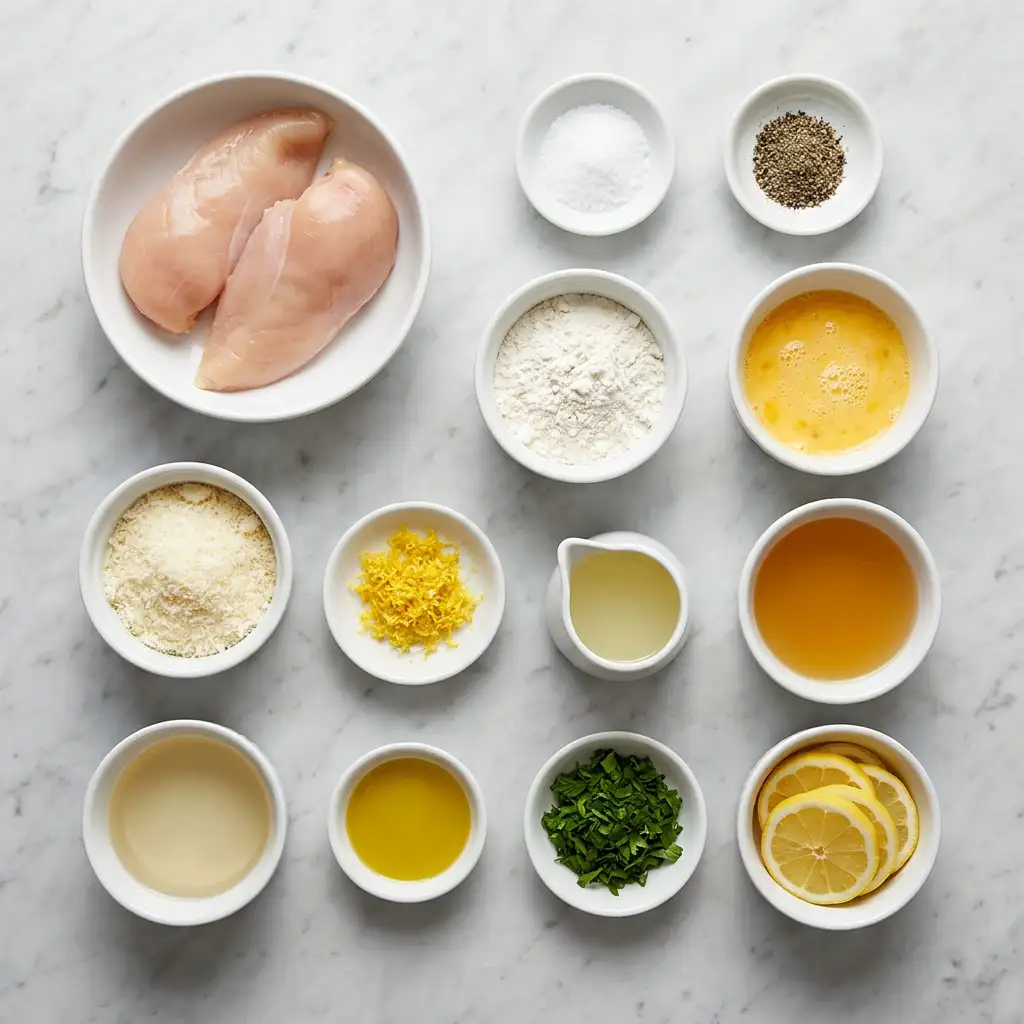 Ingredients for Lemon Chicken Romano: Crispy Delight for Cozy Dinners