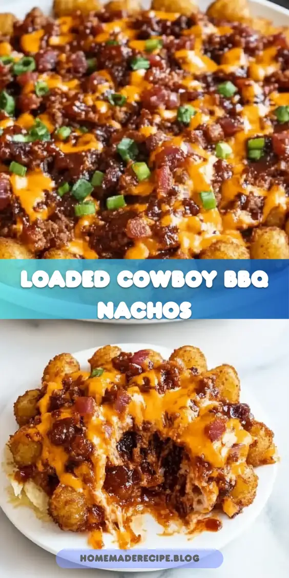 Loaded Cowboy BBQ Tater Tot Nachos