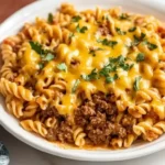 Cheesy Beef Taco Pasta