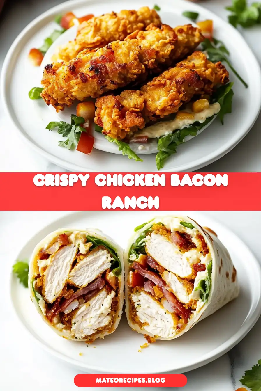 Crispy Chicken Bacon Ranch Wrap