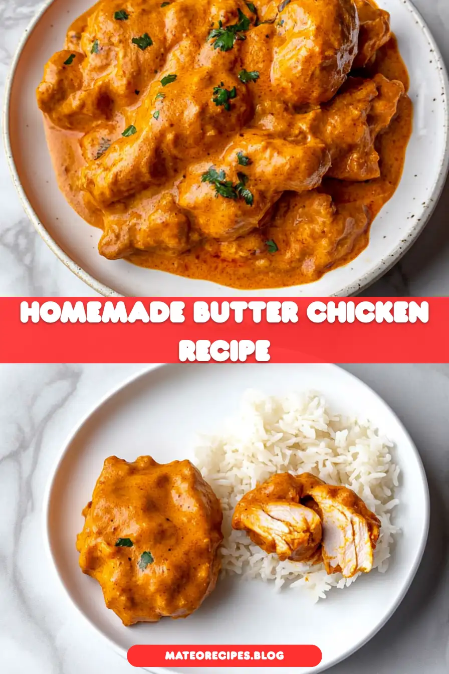 Quick & Easy Homemade Butter Chicken Recipe