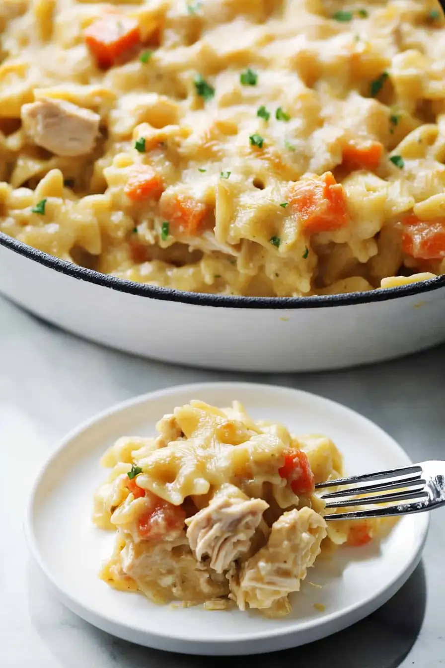 Quick Chicken Pot Pie Pasta