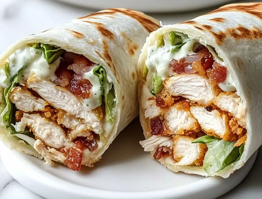Crispy Chicken Bacon Ranch Wraps