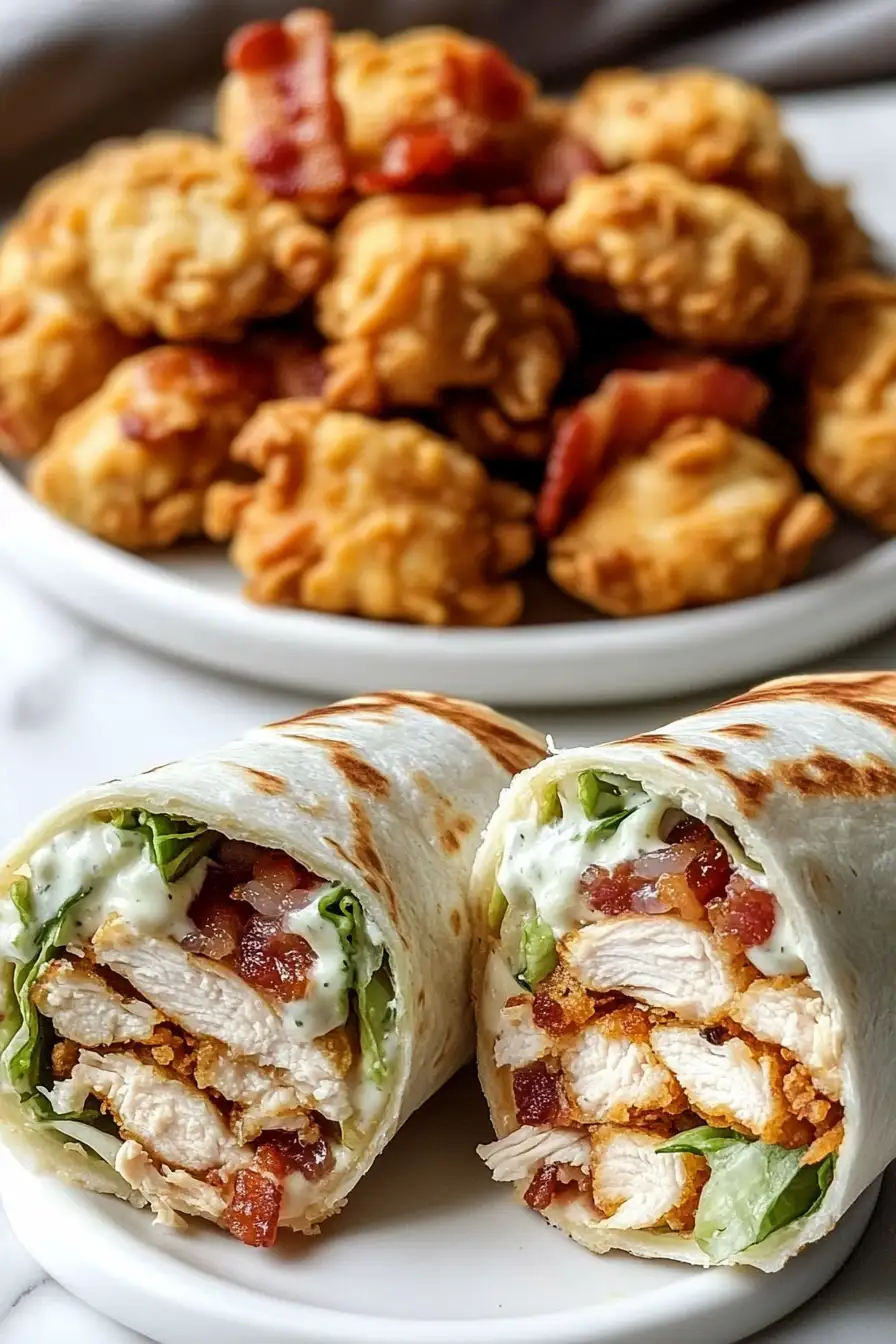 Crispy Chicken Bacon Ranch Wraps