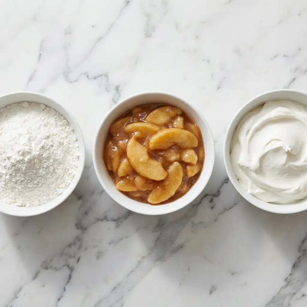 Ingredients for 3-Ingredient Apple Angel Cloud Cake