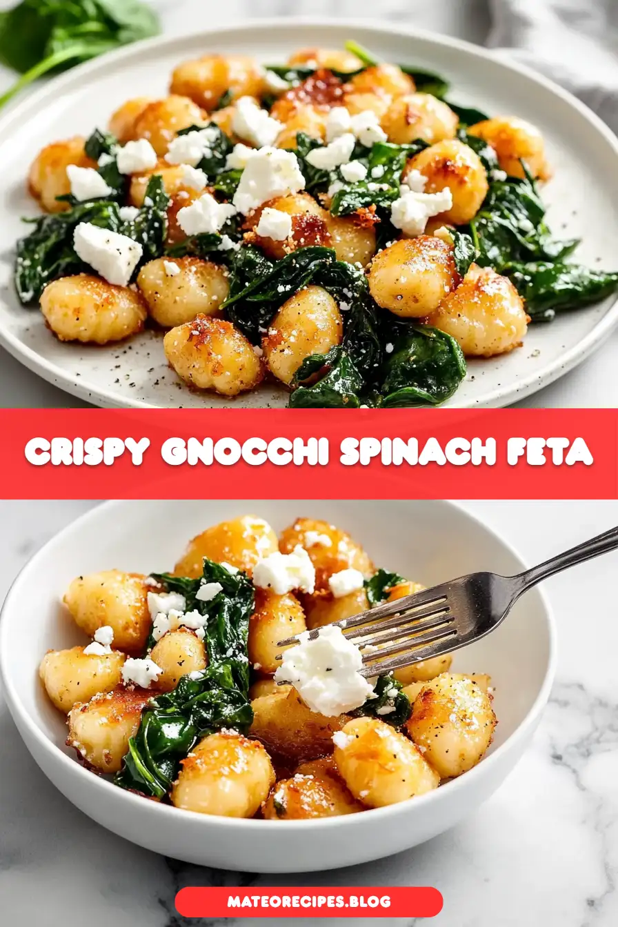 Crispy Gnocchi With Spinach And Feta