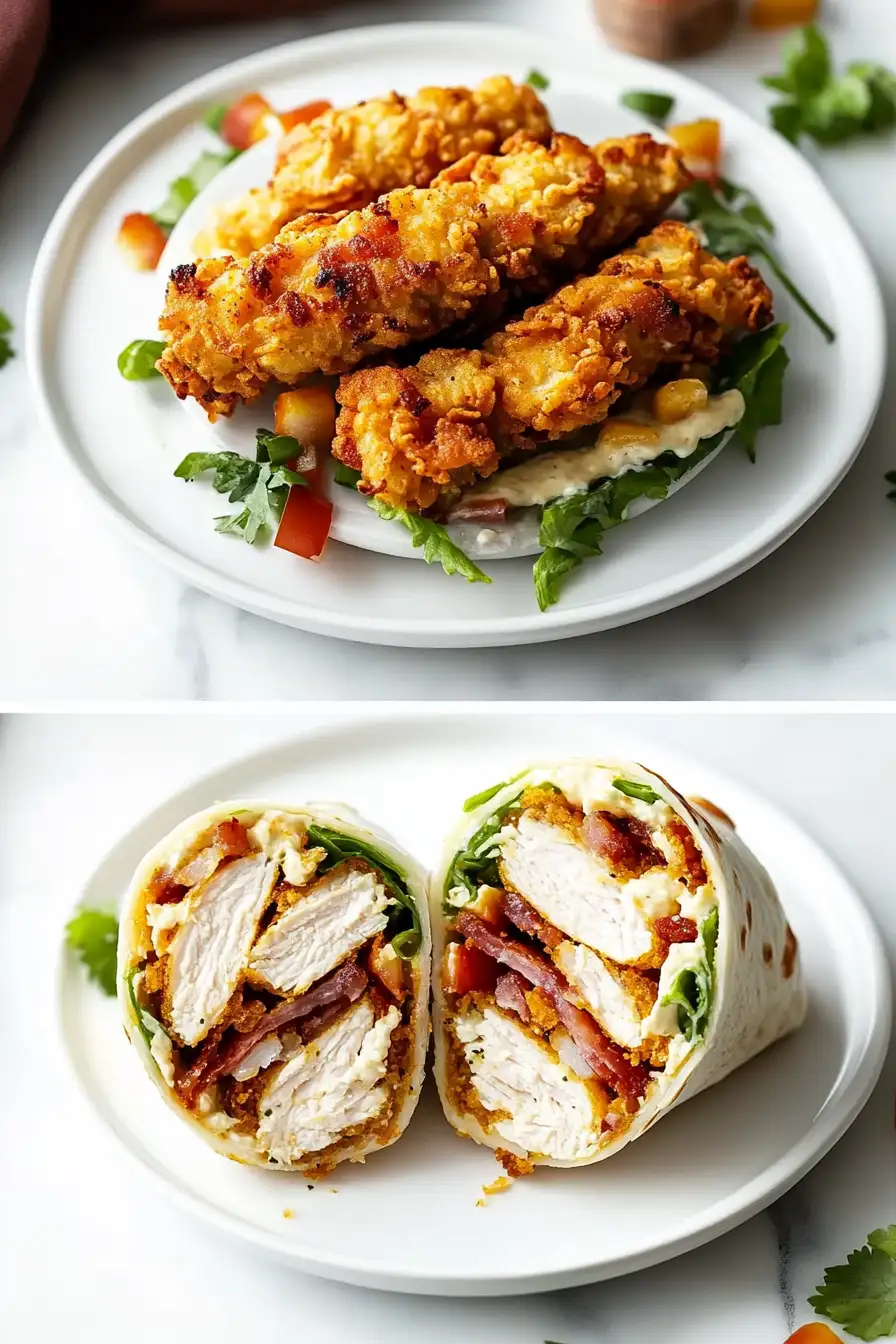 Crispy Chicken Bacon Ranch Wrap