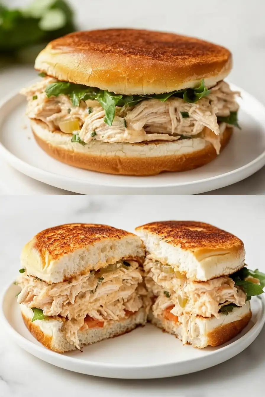 Crock Pot Ranch Chicken Sandwiches