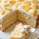 3-Ingredient Apple Pineapple Angel Cloud Cake 🍎🍍☁️