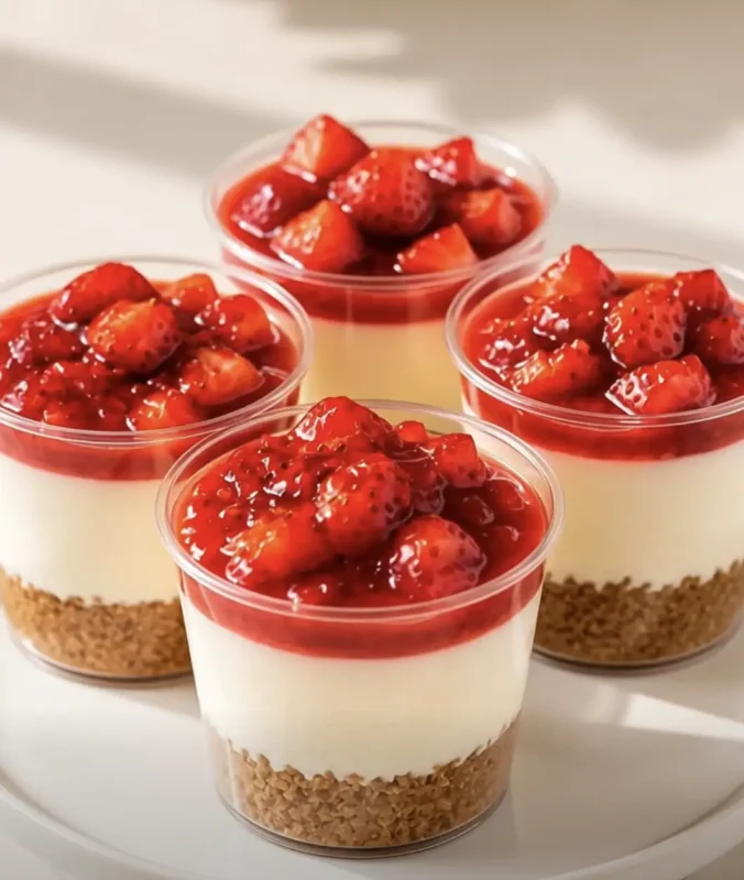 Strawberry Cheesecake Cups
