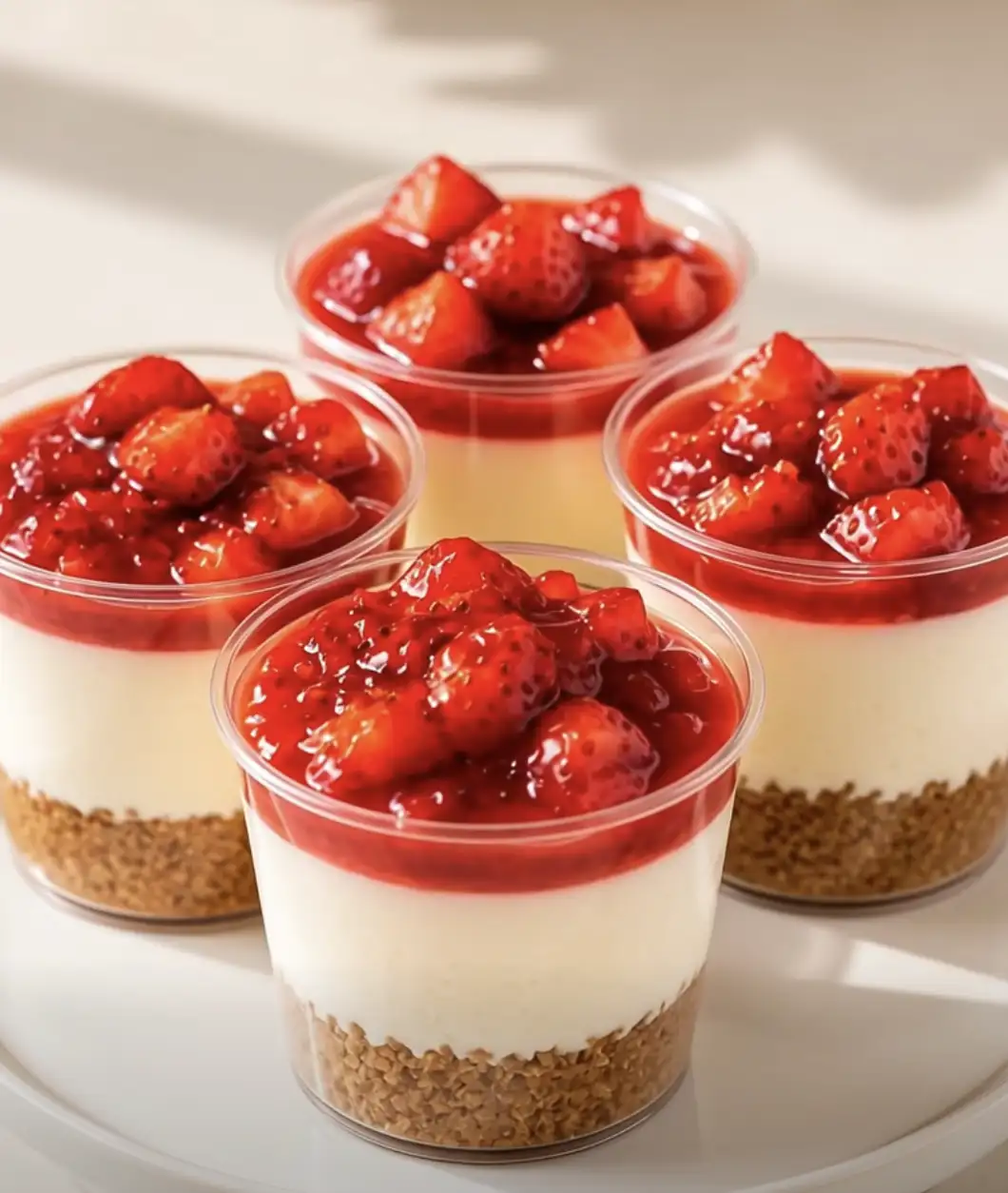 Strawberry Cheesecake Cups