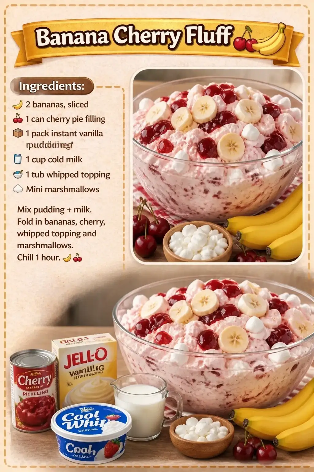 Banana Cherry Fluff