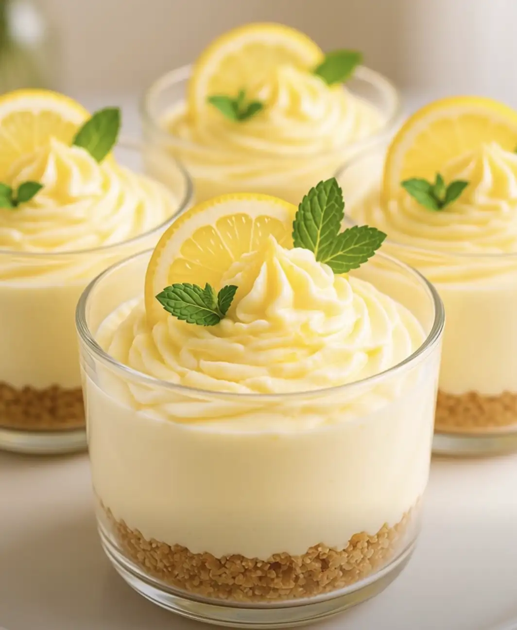 🍋 3-Ingredient Lemon Cheesecake Cups