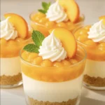 Peach Cheesecake Cups