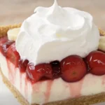 3-Ingredient Cherry Banana Cream Cheese Pie 🍒🍌