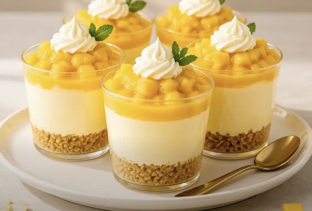 Mango Cheesecake Cups
