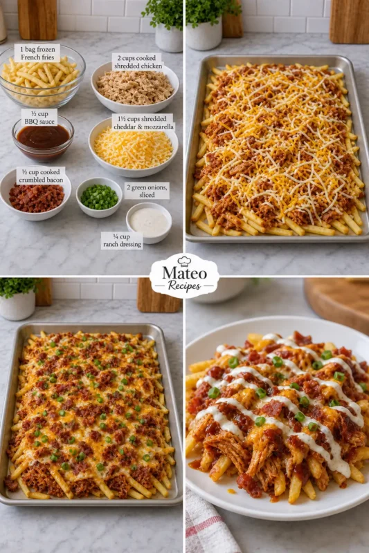 BBQ Chicken Loaded Fries