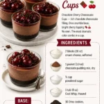 Chocolate Cherry Cheesecake Cups