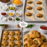Cheeseburger Crescent Bites