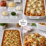 CHEESY BAKED TORTELLINI WITH MEAT SAUCE