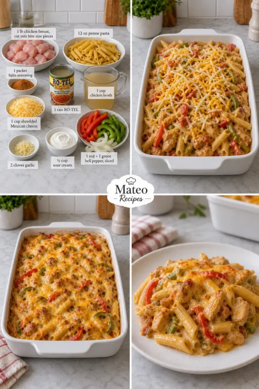 Cheesy Chicken Fajita Pasta