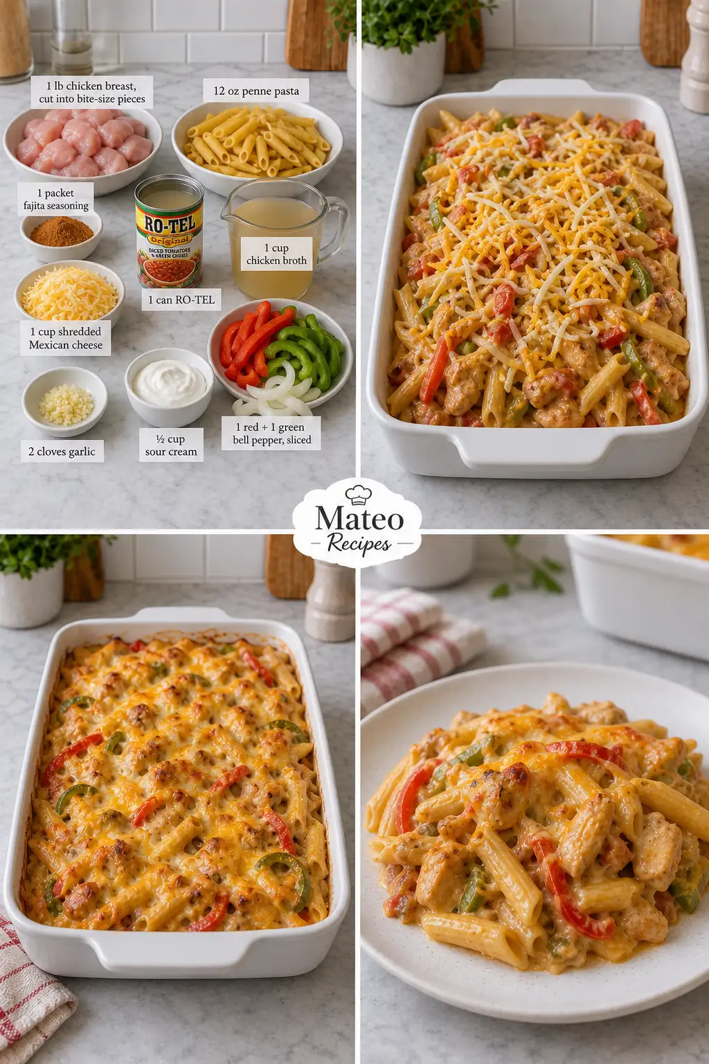 Cheesy Chicken Fajita Pasta