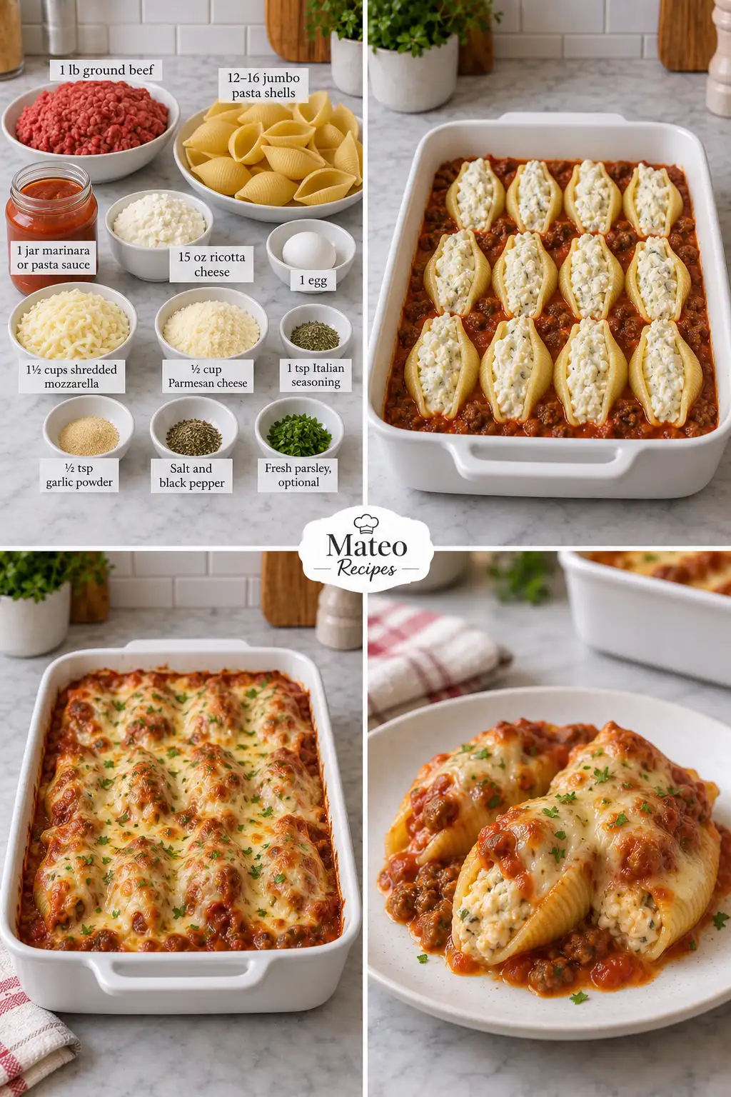 Cheesy Stuffed Jumbo Shells