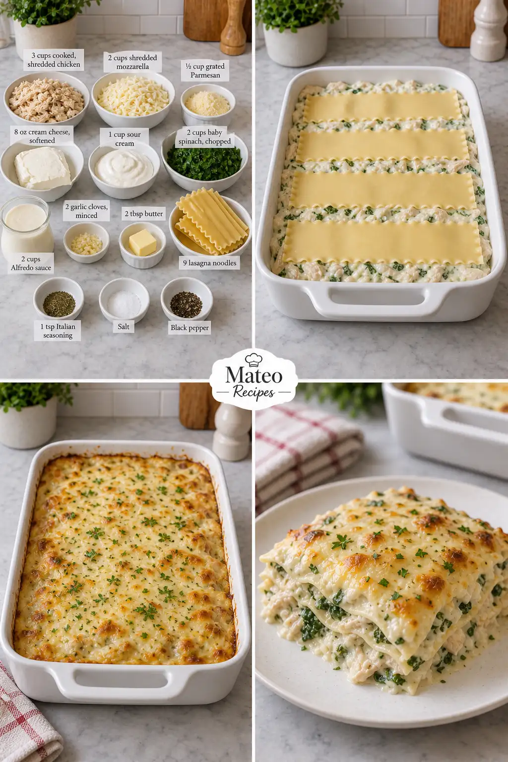White Chicken Lasagna